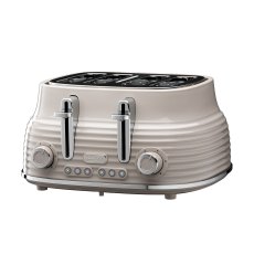 Daewoo Sienna 4 Slice Toaster Taupe Daewoo Sienna 4 Slice Toaster Taupe