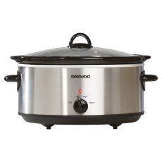 Daewoo 6.5L Stainless Steel Slow Cooker Daewoo 6.5L Stainless Steel Slow Cooker