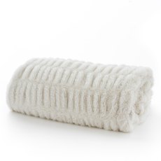 New Hampshire Natural Faux Fur Throw