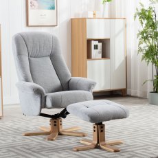 Hawaii Swivel chair and stool in Cloud Hawaii Swivel chair and stool in Cloud