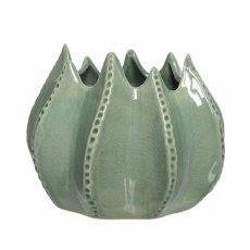 Pine Green Shaped Vase Small Pine Green Shaped Vase Small