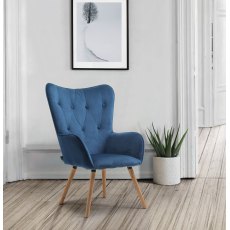 Willow Accent Chair in Midnight Blue Willow Accent Chair in Midnight Blue
