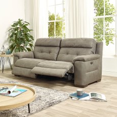 Aries 3 Seater Recliner Sofa in Charcoal Grey Aries 3 Seater Recliner Sofa in Charcoal Grey