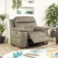 Aries Power Recliner Chair in Charcoal Grey Aries Power Recliner Chair in Charcoal Grey