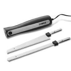 Tower Electric Knife with Fork and case Tower Electric Knife with Fork and case