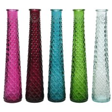 Kaemingk Tall recycled glass Diamond Vase Kaemingk Tall recycled glass Diamond Vase
