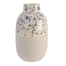 Kaemingk Vase earthenware blue spotted glaze Wide