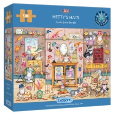 Gibsons Hettys Hats 500Pc Puzzle