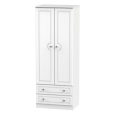 Krystal Tall 2ft6in 2 Drawer Wardrobe Krystal Tall 2ft6in 2 Drawer Wardrobe