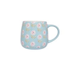 Siip the cottage Blue with Pink Flowers floral mug Siip the cottage Blue with Pink Flowers floral mug