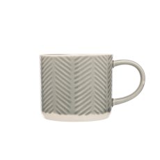Siip embossed chevron mug grey Siip embossed chevron mug grey