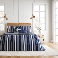 Helena Springfield Hamptons Stripe Navy and White Single Duvet Cover Set