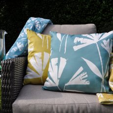 Fusion Alma Teal & Ochre Outdoor Cushion
