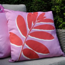 Fusion Leaf Pink Outdoor Cushion Fusion Leaf Pink Outdoor Cushion