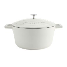 MasterClass 4L Cast Aluminium Casserole Dish Cream MasterClass 4L Cast Aluminium Casserole Dish Cream