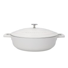 MasterClass 4L Cast Aluminium Shallow Casserole Dish Cream MasterClass 4L Cast Aluminium Shallow Casserole Dish Cream