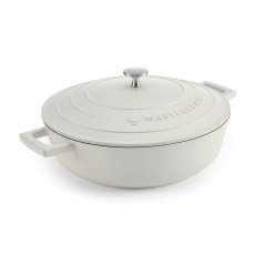 MasterClass 4L Cast Aluminium Shallow Casserole Dish Cream MasterClass 4L Cast Aluminium Shallow Casserole Dish Cream