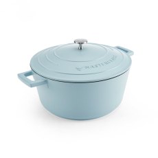 MasterClass 5L Cast Aluminium Casserole Dish Sky Blue MasterClass 5L Cast Aluminium Casserole Dish Sky Blue