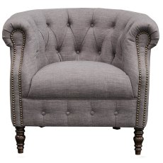 Alexander James Jude Chair in Artisan Plain slate
