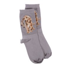 Wrendale Grey Hopeful Labrador Socks