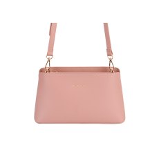 David Jones Pink Zip Shoulder Bag