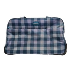 Highbury Blue Plaid Cabin Weekend Trolley Bag
