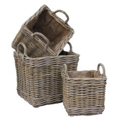 Glenweave Square Small Log Basket Glenweave Square Small Log Basket