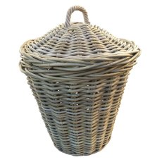 Glenweave Round Laundry Basket with Lid & Ear Handle Glenweave Round Laundry Basket with Lid & Ear Handle