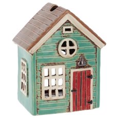 Village Pottery Holiday House Green Tealight