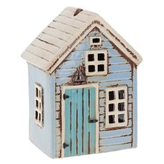 Village Pottery Holiday House Blue Tealight Village Pottery Holiday House Blue Tealight