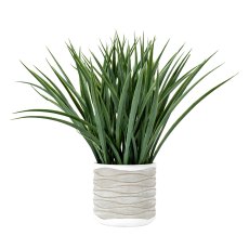 Gallery Direct Grass in Wavy Pot Large Gallery Direct Grass in Wavy Pot Large