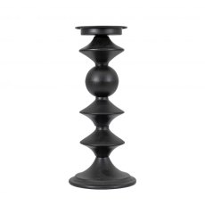 Gallery Direct Sutton Pillar Holder Black Small