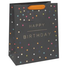 Glick Large Spotted Happy Birthday Gift Bag Glick Large Spotted Happy Birthday Gift Bag