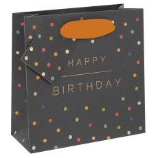 Glick Small Spotted Happy Birthday Gift Bag Glick Small Spotted Happy Birthday Gift Bag