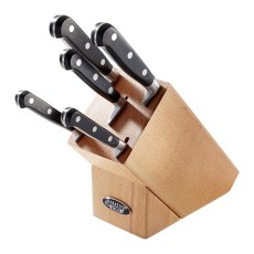 Stellar Sabatier 5 Piece Knife Block Wood Stellar Sabatier 5 Piece Knife Block Wood
