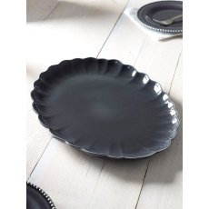 M.M Living Bobble Grey Scalloped Platter M.M Living Bobble Grey Scalloped Platter