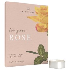 Wax Lyrical Home Grown 12 Pack Rose Tealights Wax Lyrical Home Grown 12 Pack Rose Tealights