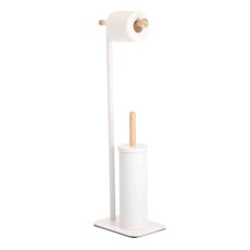 Showerdrape Sonata White Toilet Roll & Brush Combo Showerdrape Sonata White Toilet Roll & Brush Combo