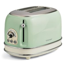 Ariete Vintage 2 Slice Toaster Green Ariete Vintage 2 Slice Toaster Green