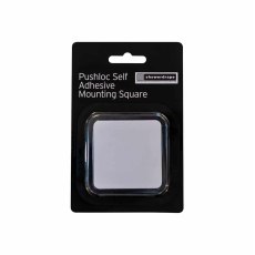 Showerdrape Pushloc Mounting Square Clear Showerdrape Pushloc Mounting Square Clear