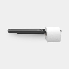 Brabantia Mindset Toilet Roll Holder with Shelf Grey Brabantia Mindset Toilet Roll Holder with Shelf Grey