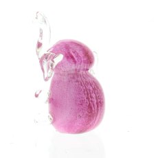 Sophia Objects D'Art Pink Elephant Glass Figurine