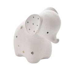 Bambino White Elephant Resin Money Box