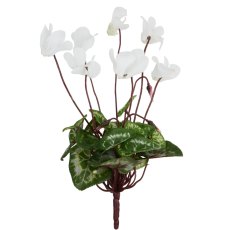 Floralsilk Mini White Cyclamen Bush