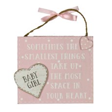 Celebrations The Littlest Things Pink Plaque Celebrations The Littlest Things Pink Plaque