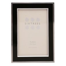 Sixtrees Abbey Black Polished Silver 8" x 10 Photo Frame Sixtrees Abbey Black Polished Silver 8" x 10 Photo Frame