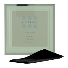 Sixtrees Park Lane Silver Plated Photo Frame with Soft White Mount