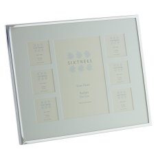 Sixtrees Park Lane Silver Plated Seven Aperture Photo Frame