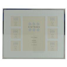 Sixtrees Park Lane Silver Plated Seven Aperture Photo Frame Sixtrees Park Lane Silver Plated Seven Aperture Photo Frame