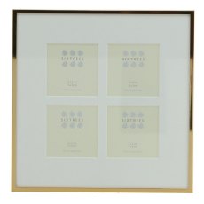 Sixtrees Park Lane Rose Gold Narrow Profile 4 Collage Photo Frame Sixtrees Park Lane Rose Gold Narrow Profile 4 Collage Photo Frame